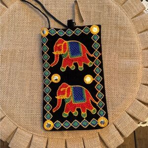 Colorful Elephant Embroidered crossbody